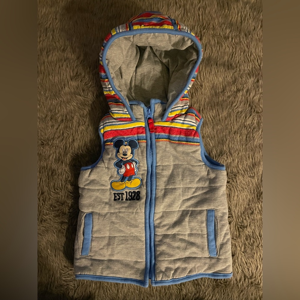 Children’s Mickey Mouse Hooded Vest ( 2 yrs )